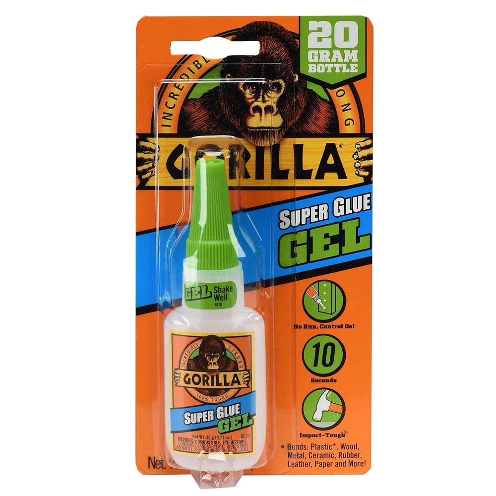 Clear Super Glue Gel, 20g, Fast Setting for Repairs