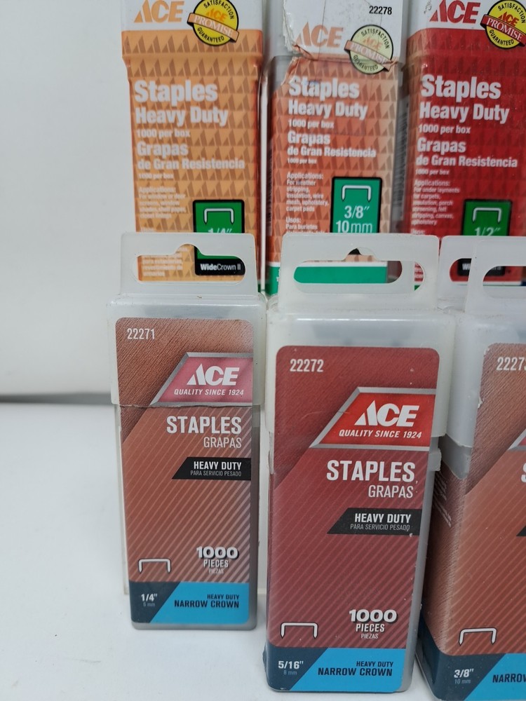 (Roofers)Assorted Ace Staples 13 Packs