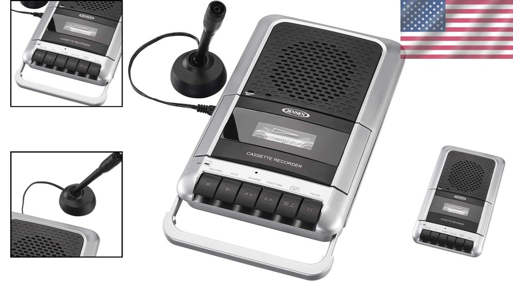 Vintage Cassette Deck with Microphone
