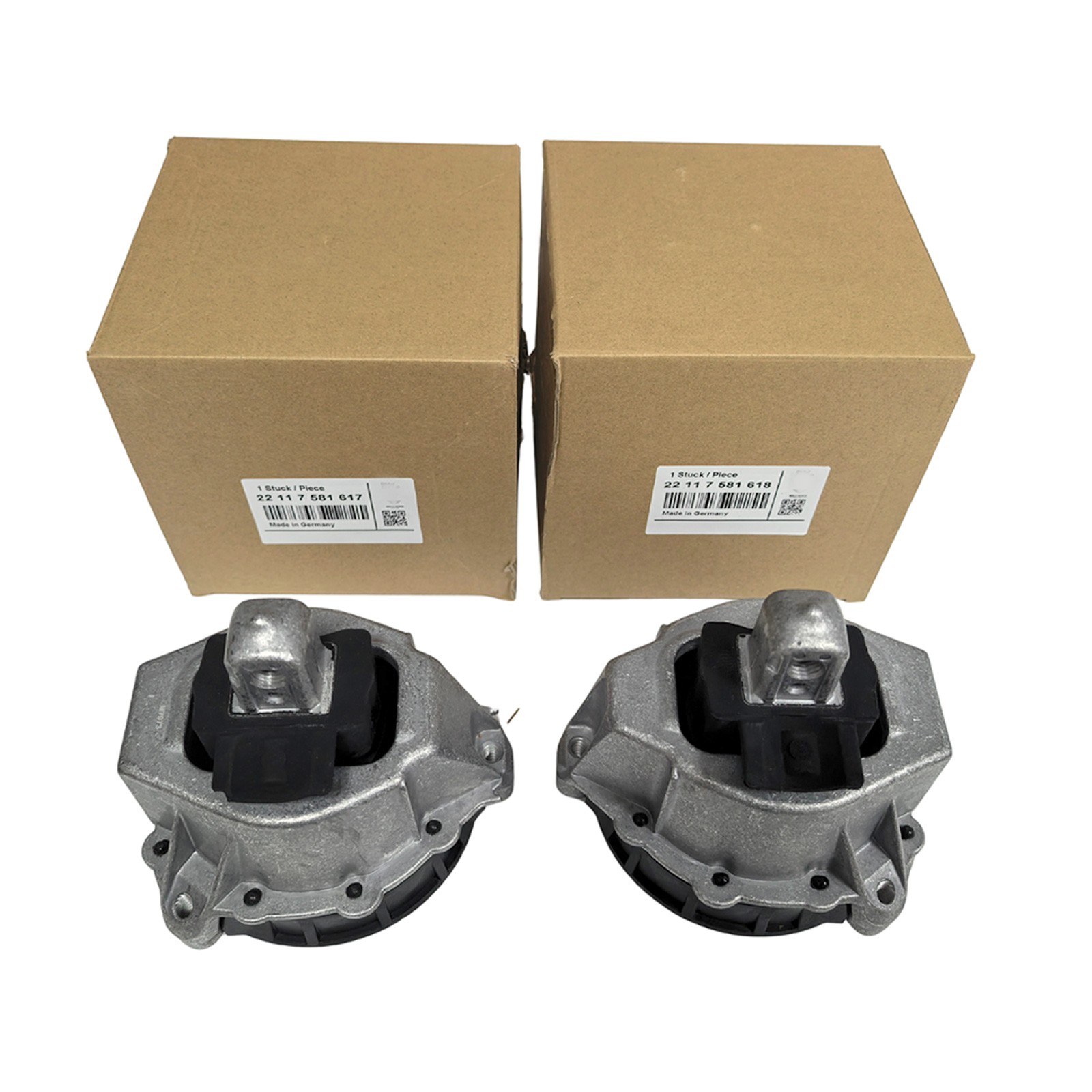 2Pcs OEM Engine Motor Mount Left & Right 22117581617 22117581618 For BMW 330i