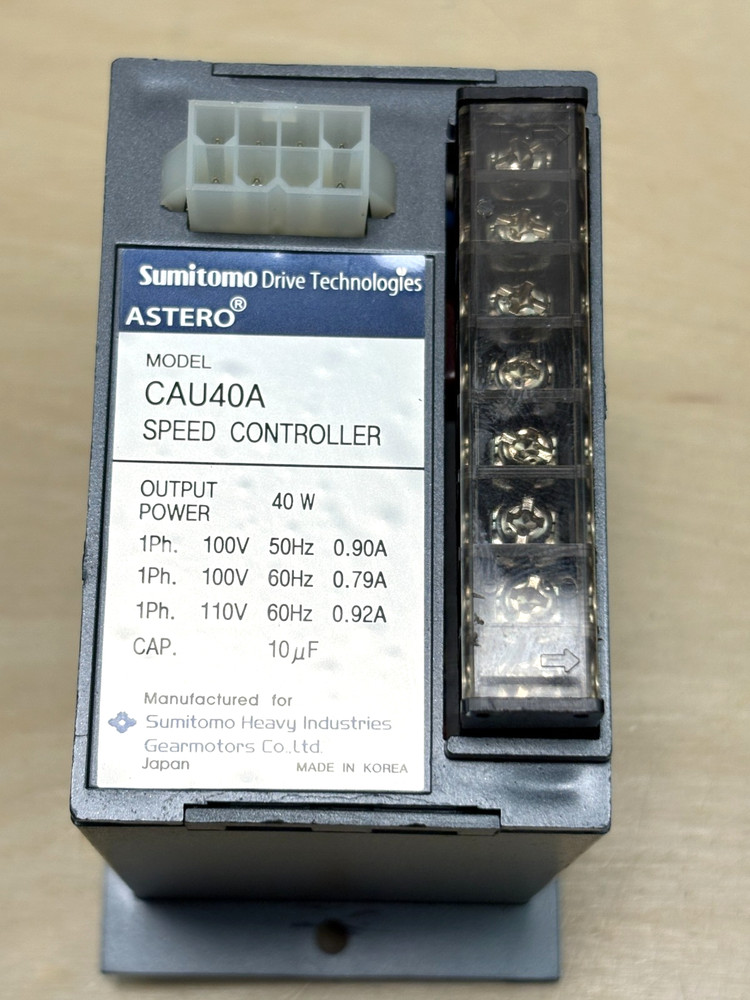 Sumitomo Astero CAU40A Speed Controller, Speed Control Unit