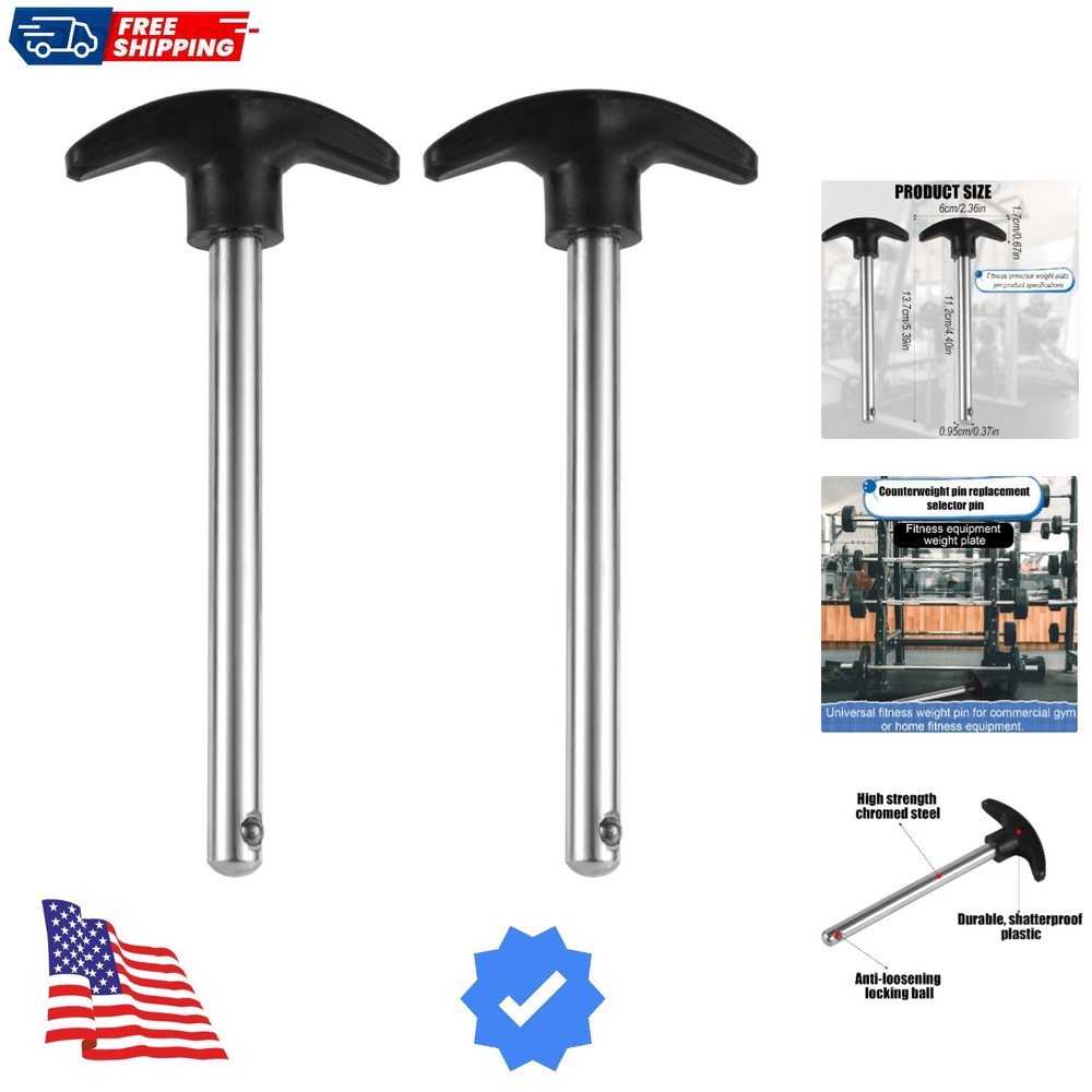 Weight Stack Pin Locking Space Universal Selector Loading Pin for Home Gym Ex...