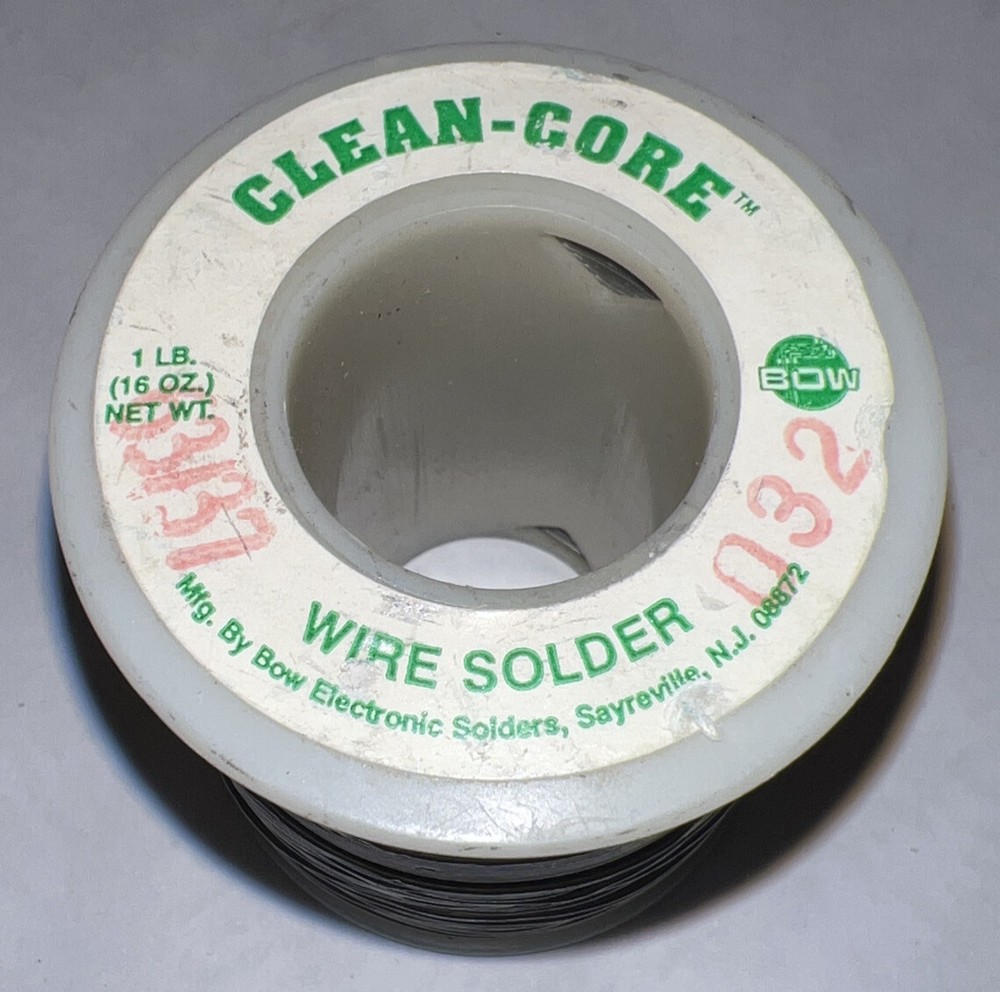 1 Lb Bow 63/37 .032 Clean -Core New Roll