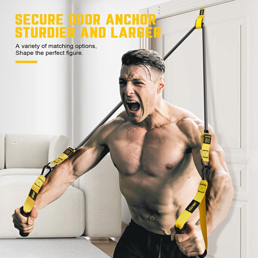 Resistance Bands for Working Out, regular-sized exercise bands, yellow