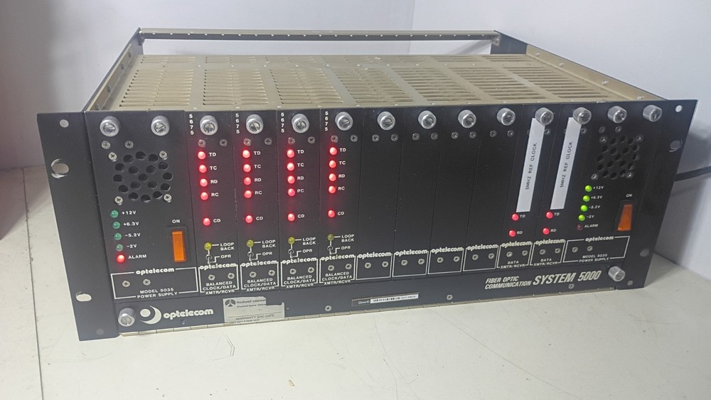 Optelecom System 5000AI Fiber Optic Mil-STD-1553 5MHz Ref. Clock