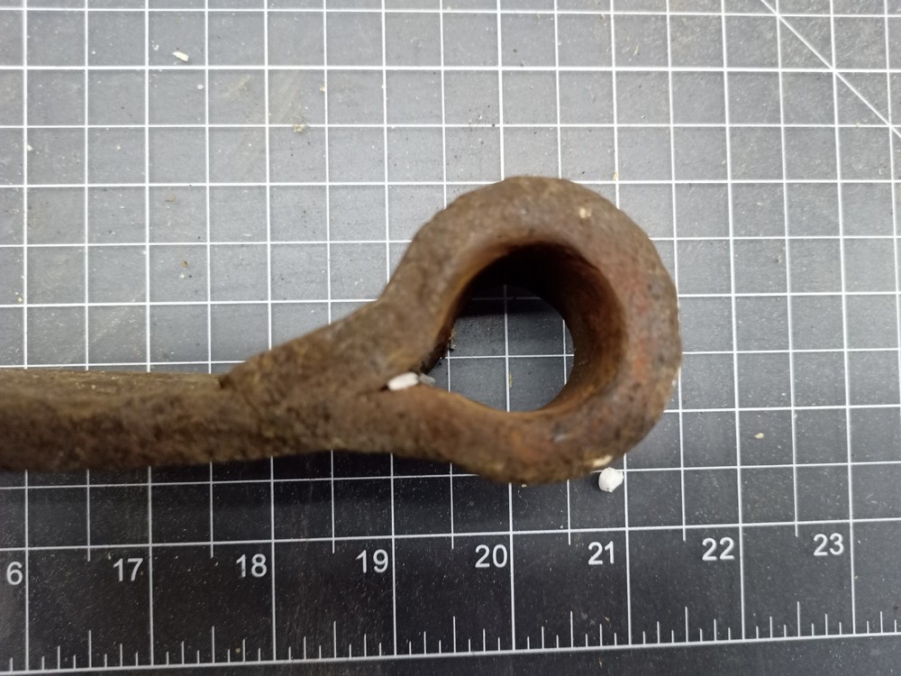 Antique Hand forged strap hinge 2" x 23"