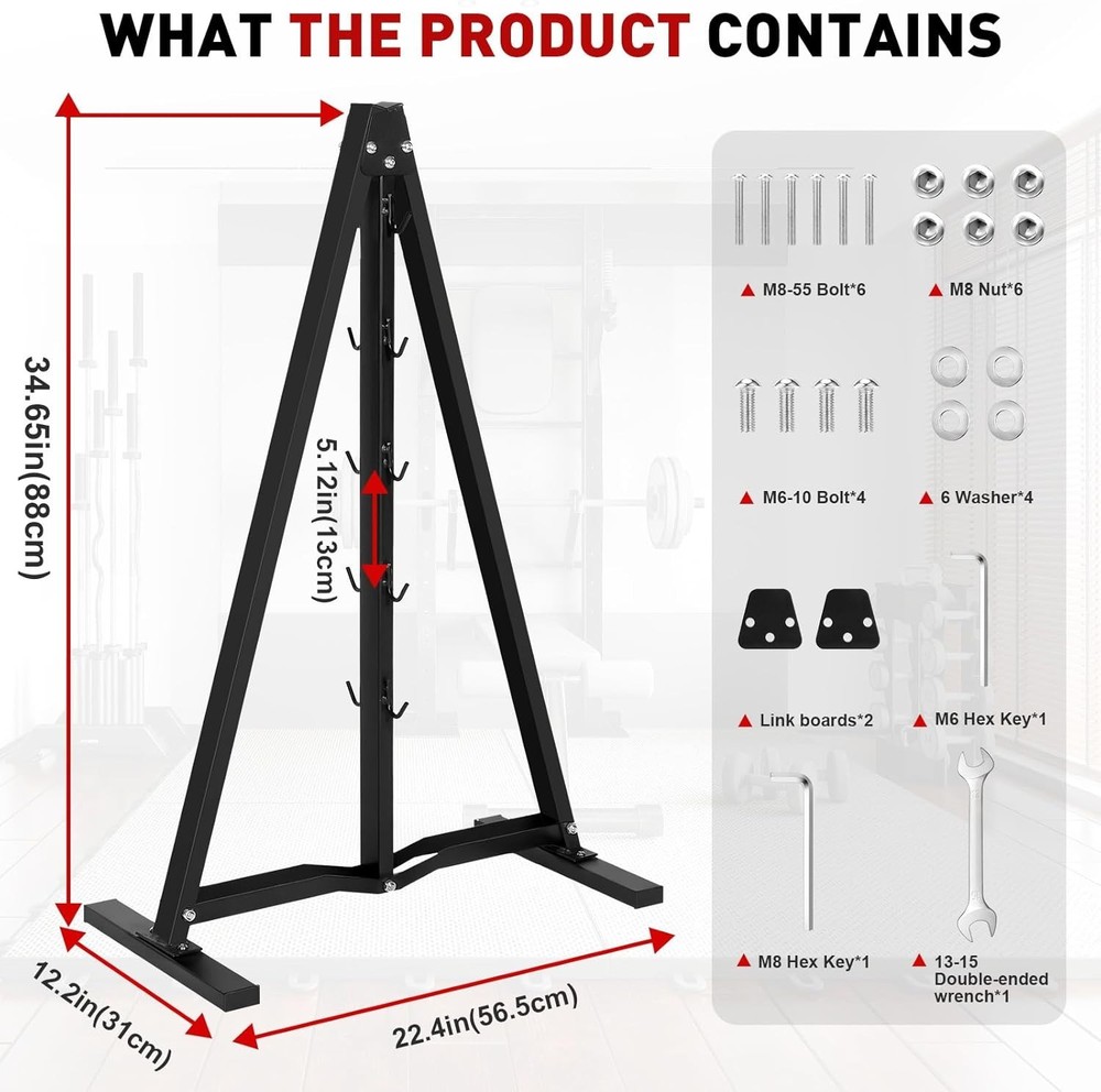 Heavy Duty LAT Pull Down Bar Storage Rack for Gym Attachments