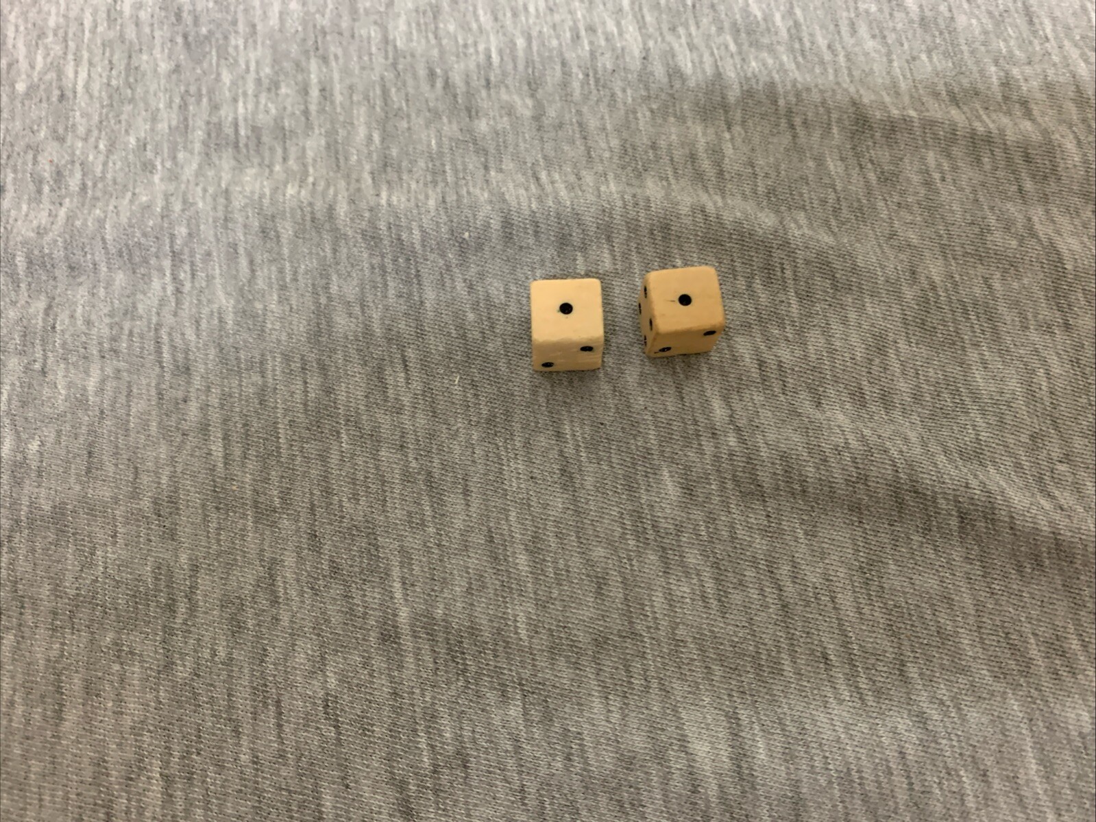 Antique Authentic Civil War Era Carved Bovine Bone Dice 7/16” Dice Pair