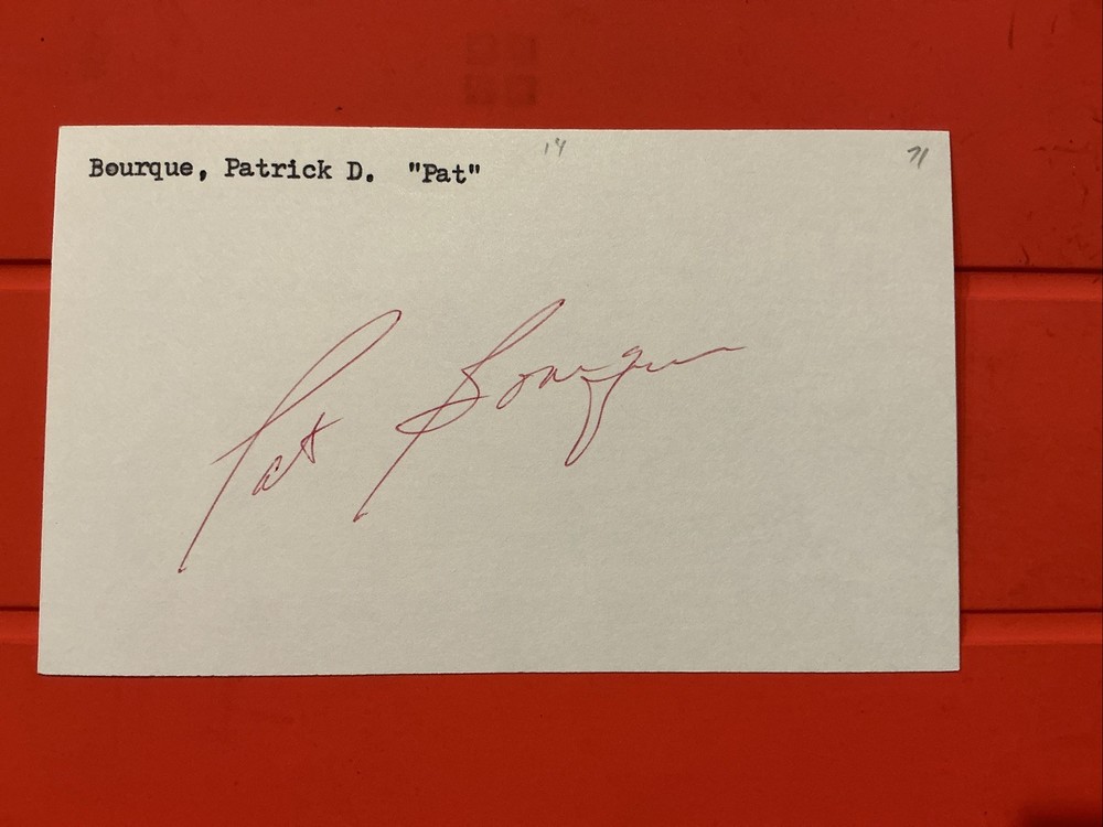 Pat Bourque 🔥🔥MLB Debut: 1971 Chicago Cubs 🔥🔥Autograph🔥🔥