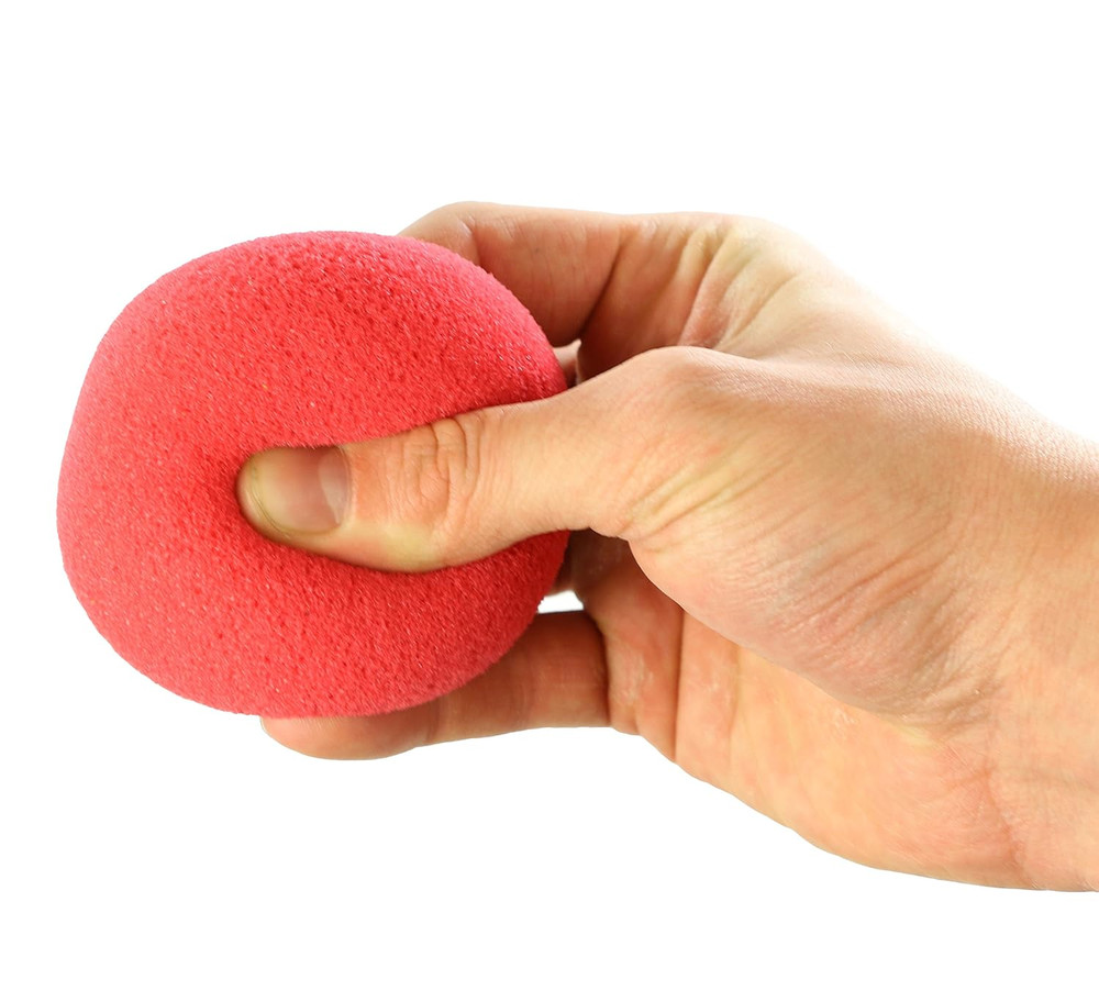 Memory Foam Ball 2.5 Inch Red Easy