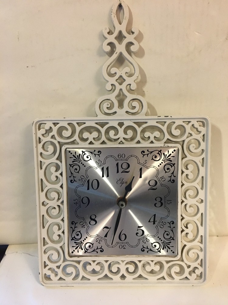 Elgin Trivet Kitchen Clock, Vintage Timepiece, "C" Battery