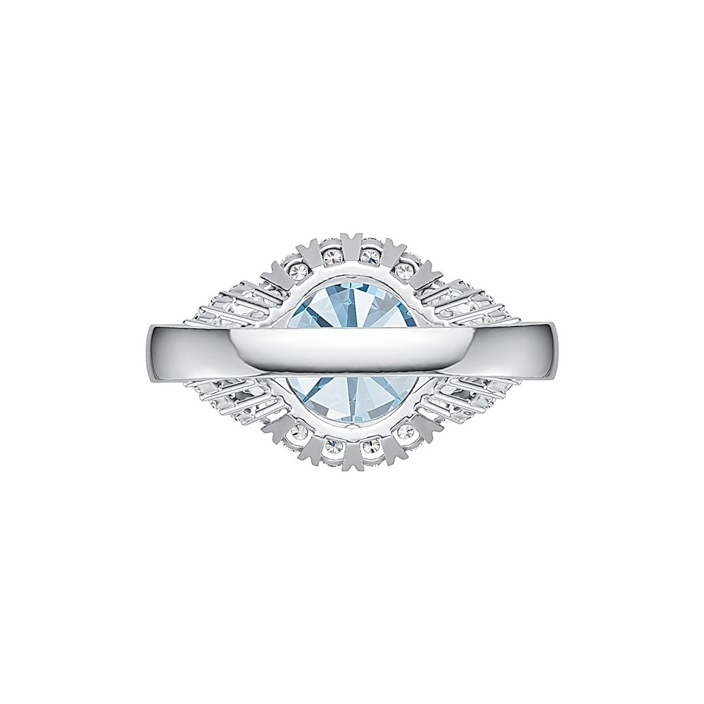 Sterling Silver Semi Mount Ring Setting Round RD 10x10mm Halo Split Shank