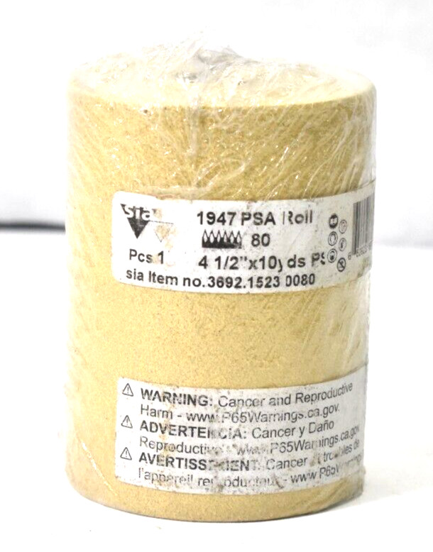 Sia Abrasives Semi-Friable Aluminum Oxide Grit Abrasive Roll 4-1/2" x 10yd