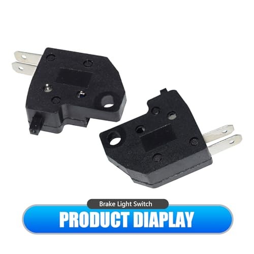 2PCS Motorcycle Brake Light Switch, Left Right Brake Lamp Switch, Universal