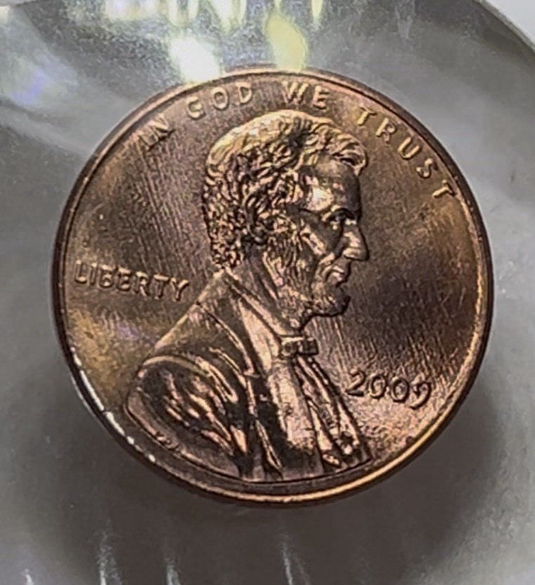 2009 Lincoln Cent BU Gem Log Cabin