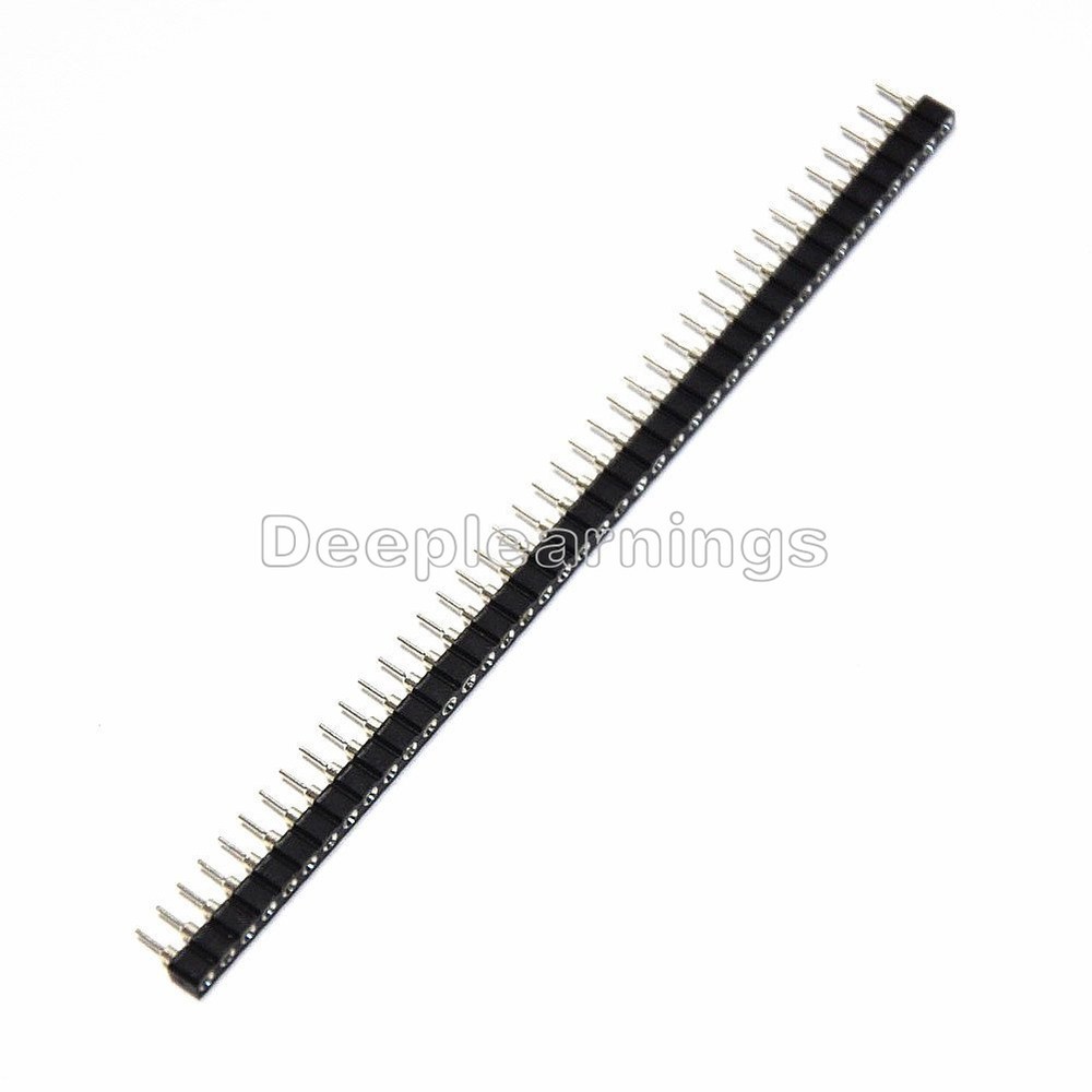 20PCS Strip Tin PCB Female IC Breakable 40pin Single Row Round Header Socket