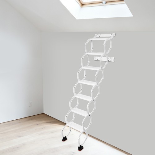 Ladder Telescoping Step Folding Ladders Retractable Folding Stair Wall Mounted
