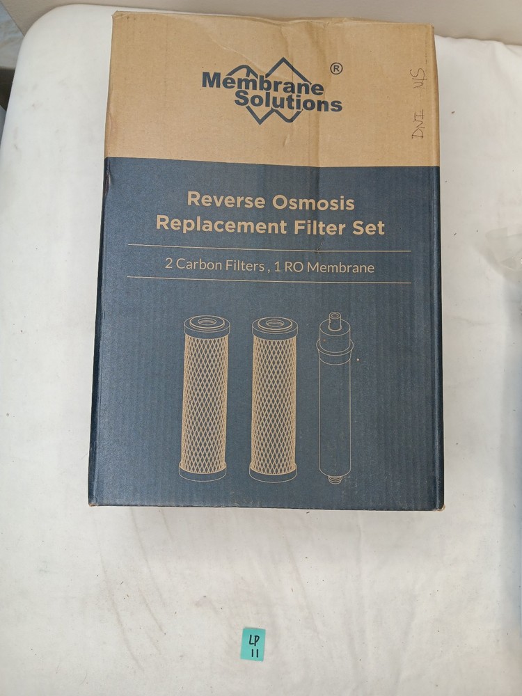 Membrane Solutions 97260-CHN-1 Reverse Osmosis Replacement Filter Set *Bent Box*