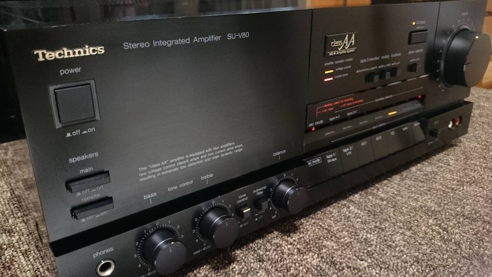 Technics SU-V80 Stereo Integrated Amplifier Class AA Transformer Tested JP JN02