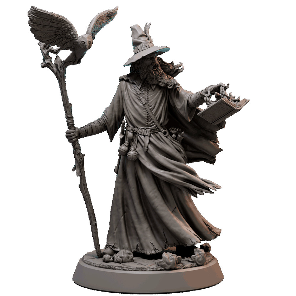 D&D Alberus Wizard 32mm Scale Mini TTRPG