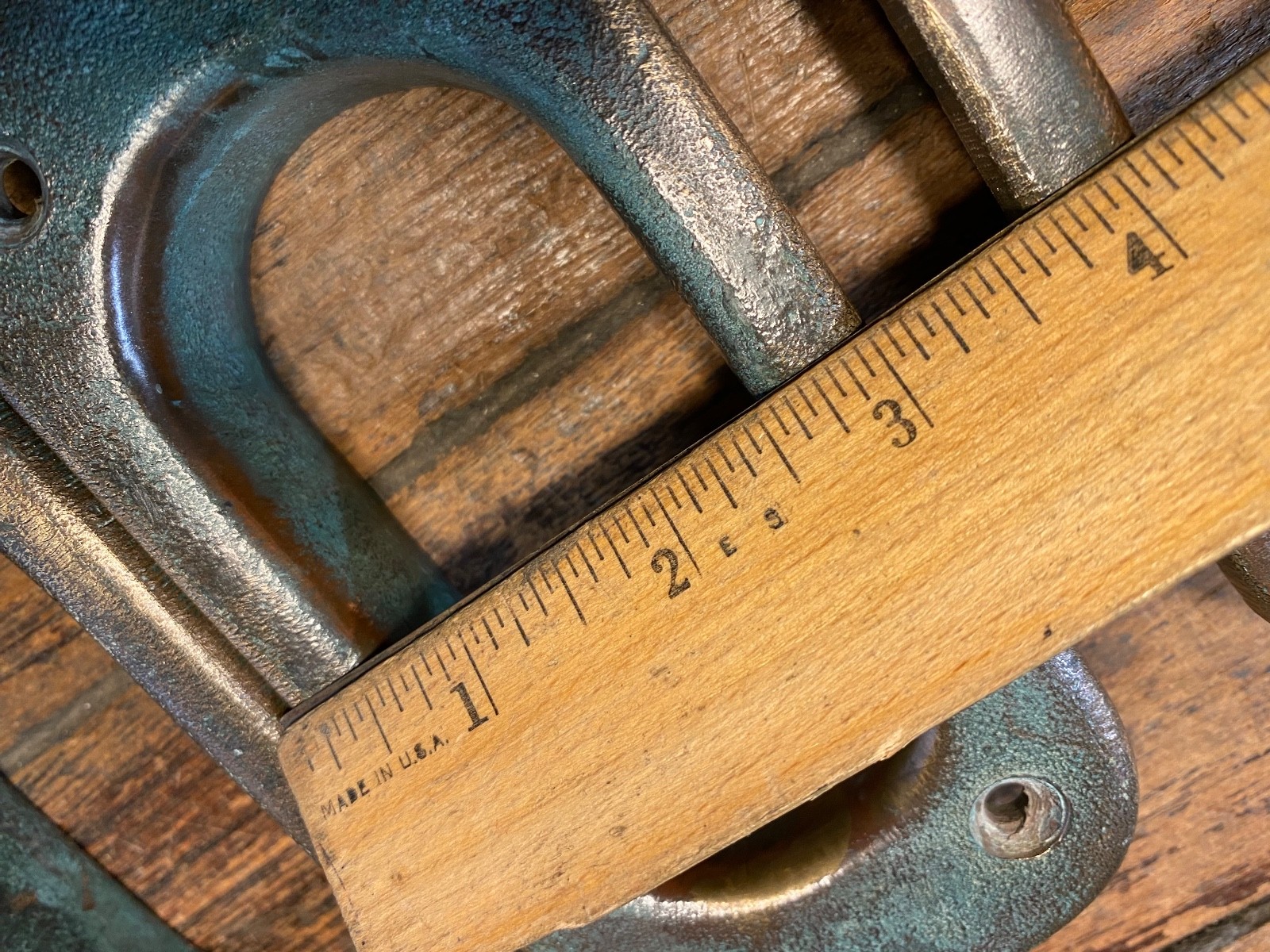 4 SETS OF VINTAGE CAST POLISHED BRONZE HAWSE HOLES 6" X 3" NICE PATINA