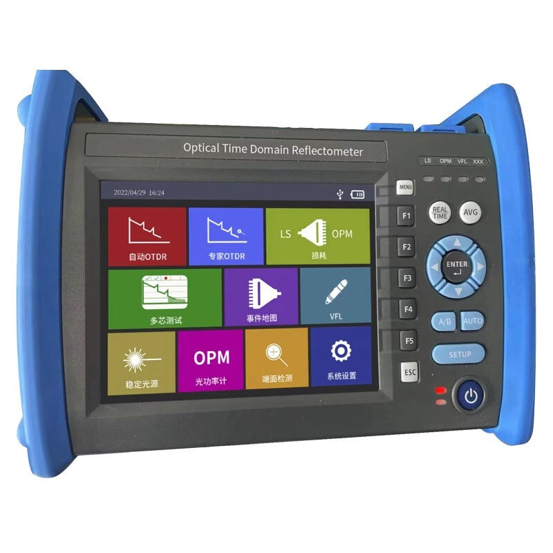 Fiber Optic Reflectometer Handheld OTDR Tester Time Domain Reflectometer 32/30dB