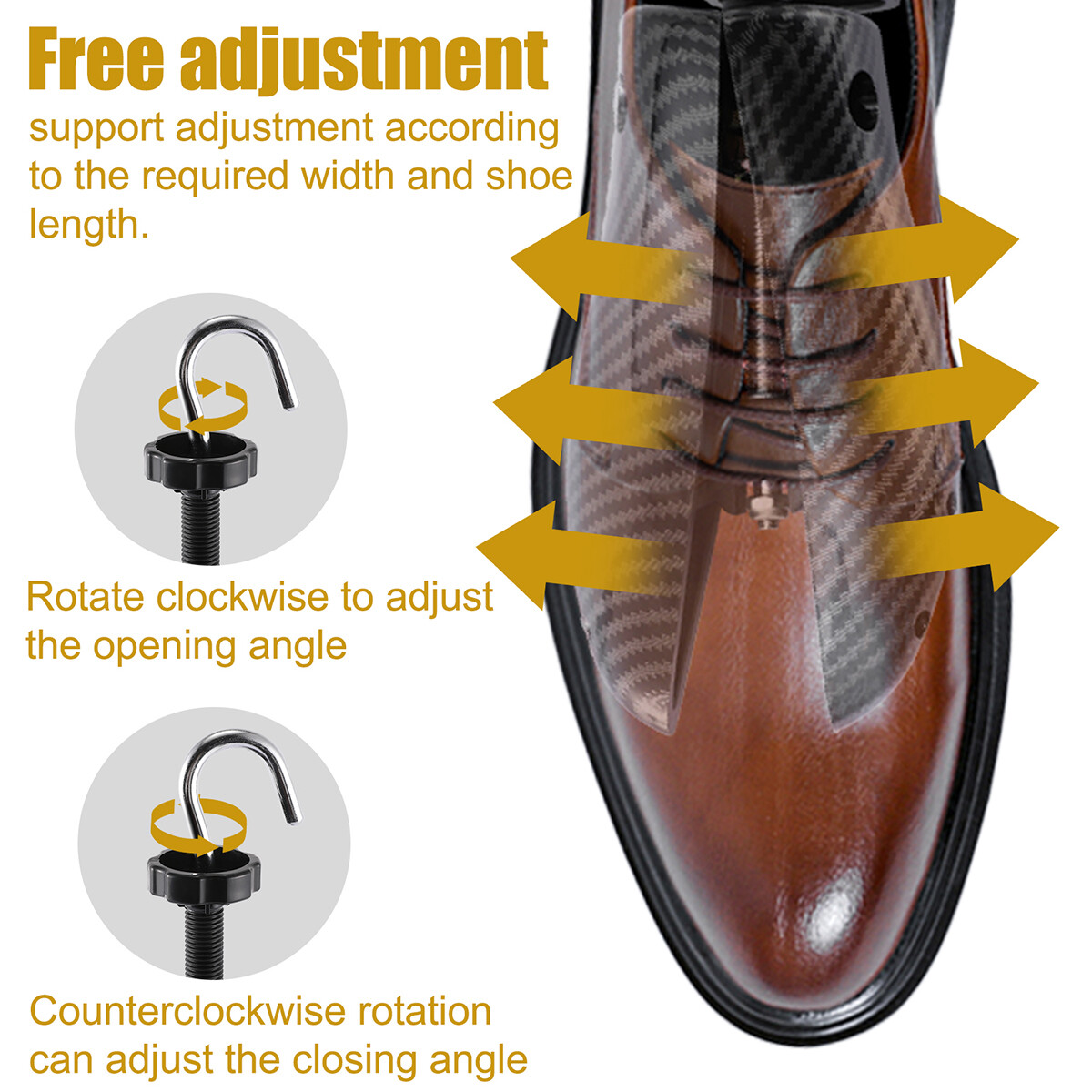 2-Way Adjustable Shoe Stretcher Boot Men Women Size Shaper Expander Widener