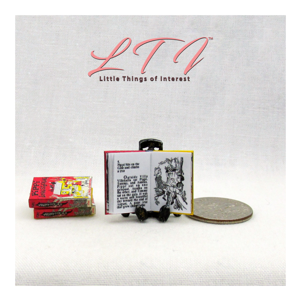 PIPPI LONGSTOCKING 1:12 Scale Miniature Readable Illustrated Book