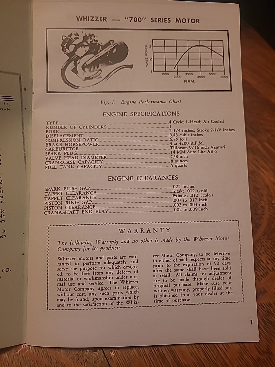 Whizzer Pacemaker Owner's Manual