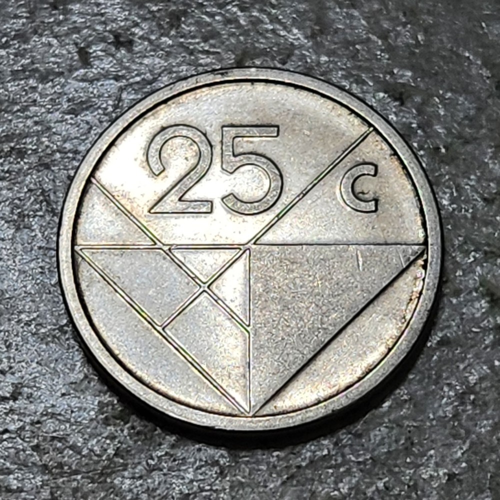 ARUBA 🇦🇼 25 CENTS COIN 2016