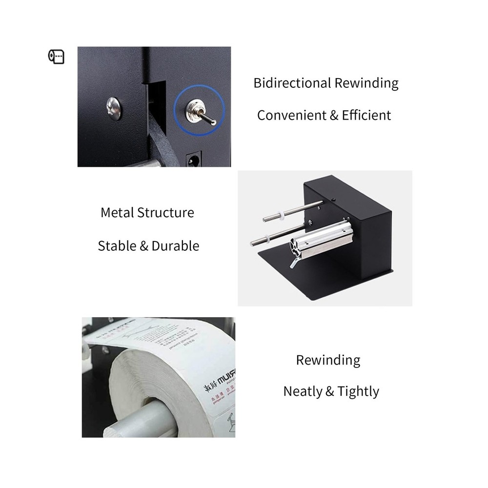 AIWFL Automatic Label Rewinder Rewinding Machine Speed 1-8 inch/s Automatic L...