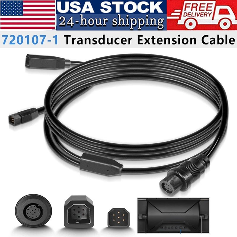 720107-1 Transducer Adapter Cable 10ft. Replace 9-M360-2-DDI-Y Mega 360 & 2D/MD