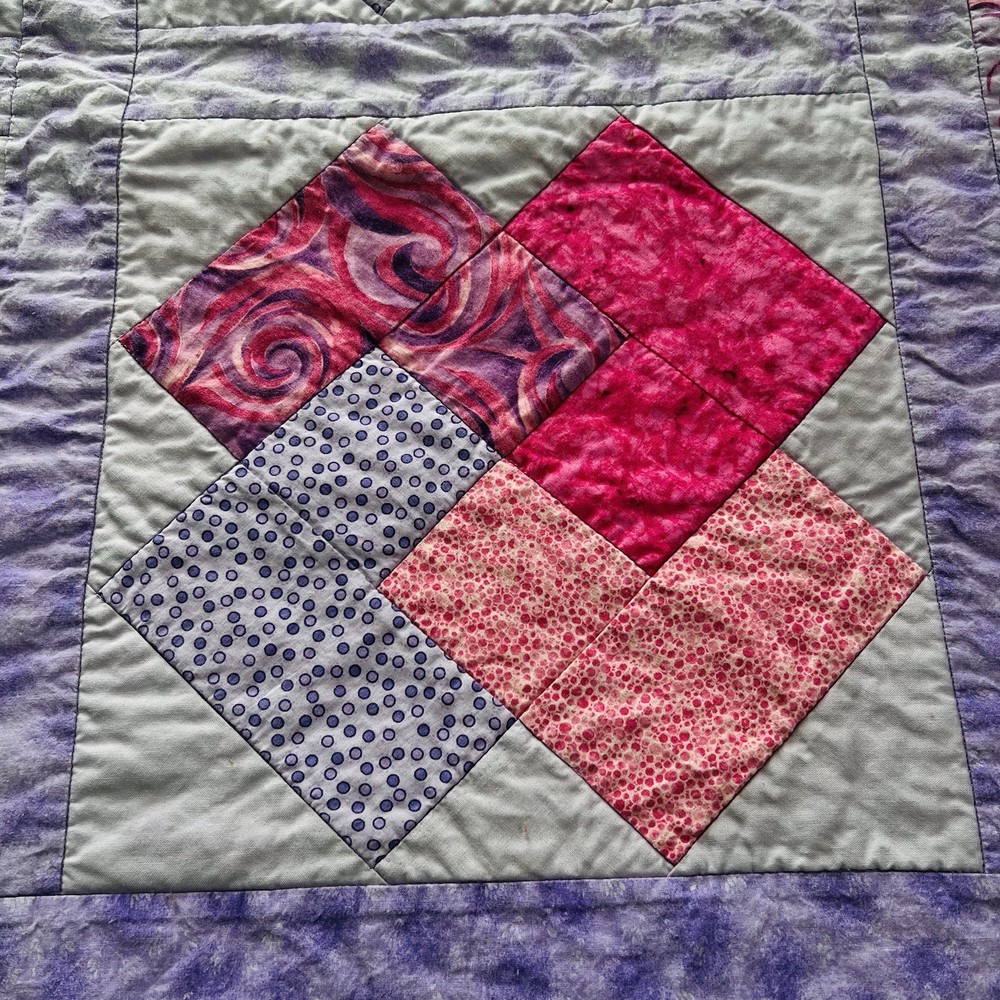 35”x35” Handmade Cotton Quilt.