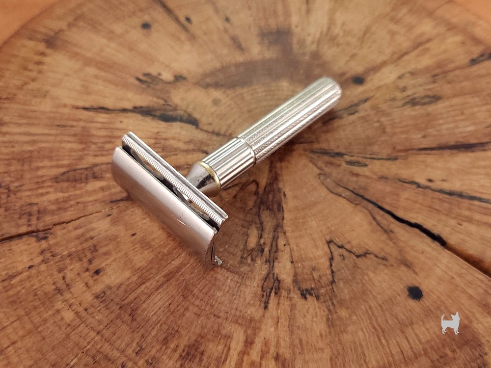 Gillette Fat Handle Tech Vintage Double Edge Safety Razor