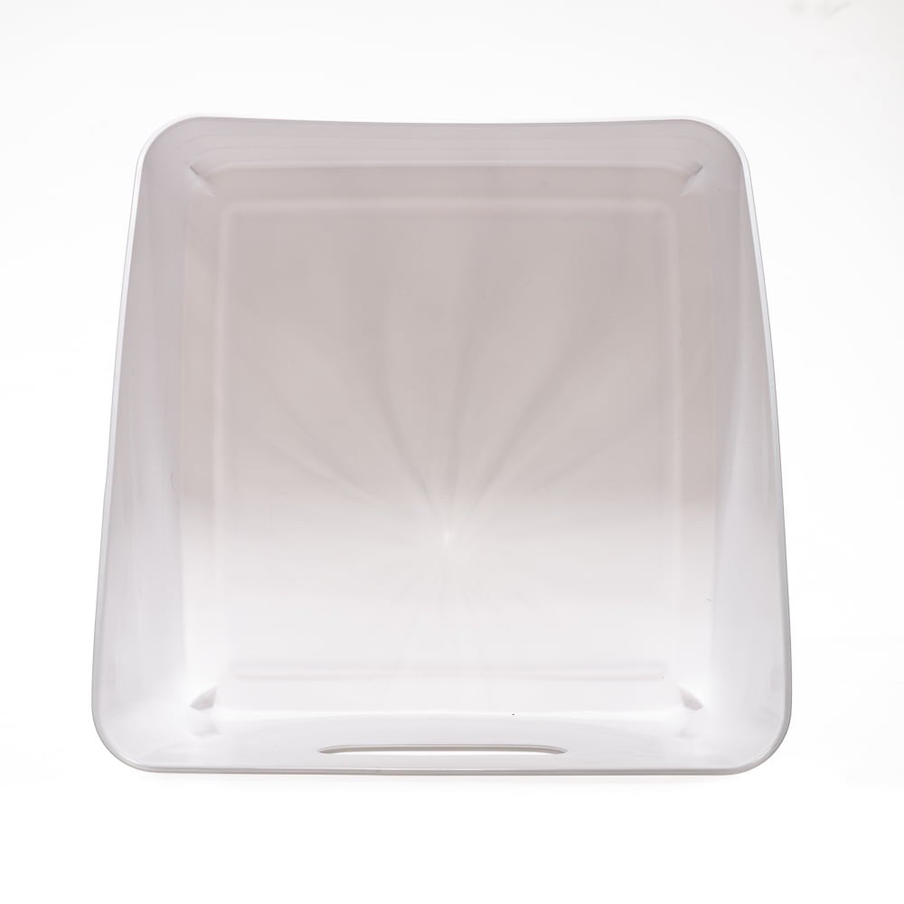 Flexible Plastic Closet Bin, White, 4 pack