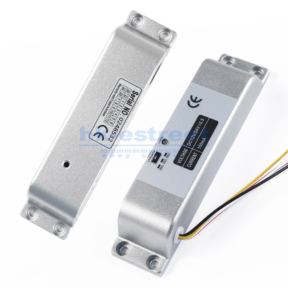 Electric Drop Bolt Lock DC 12V Fail-Safe NC Mode Electronic Door Lock for Access