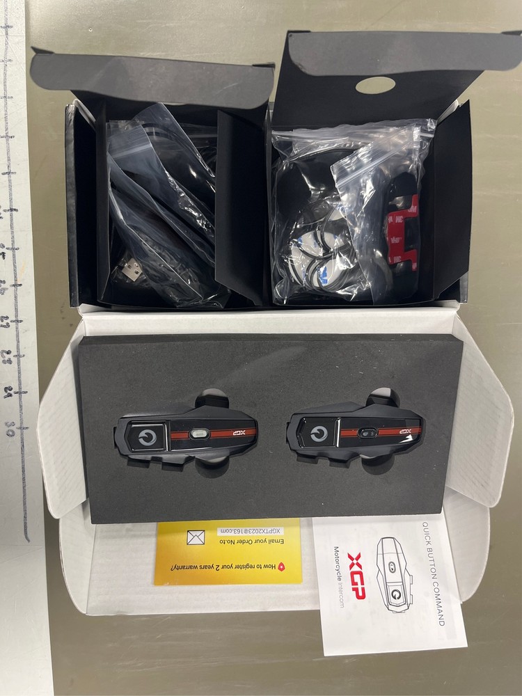 Motorcycle Helmet Bluetooth Headset Intercom Communication Systems, 2 Riders Mus