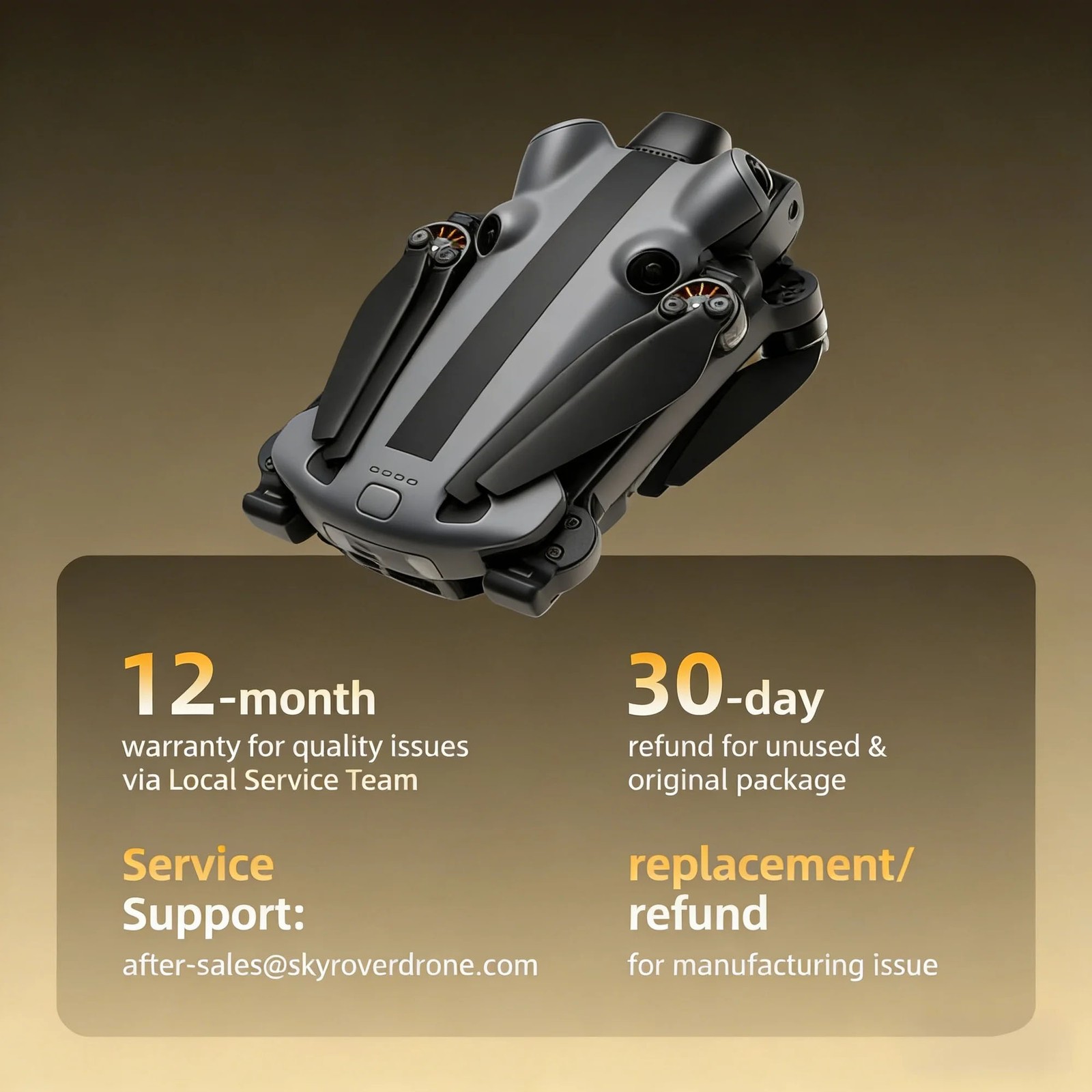 SKYROVER X1 Fly More Combo Drone Camera 4K,3 Batteries,8K Photo,96 Mins Flight