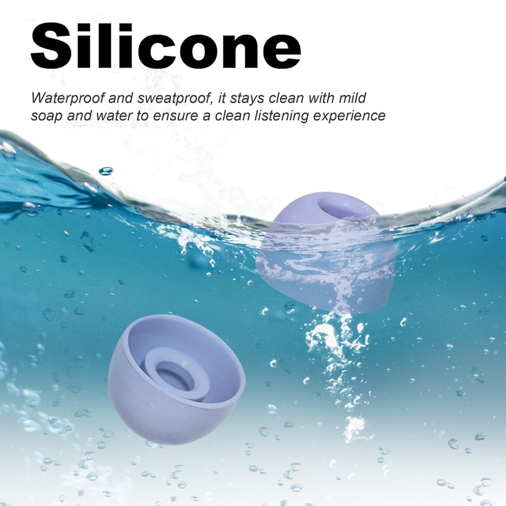 Adhiper Pb Pro 2 Replacement Ear Tips Compatible with Beats Hyper Purple