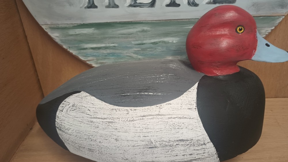 REDHEAD HAND CARVED Decoy