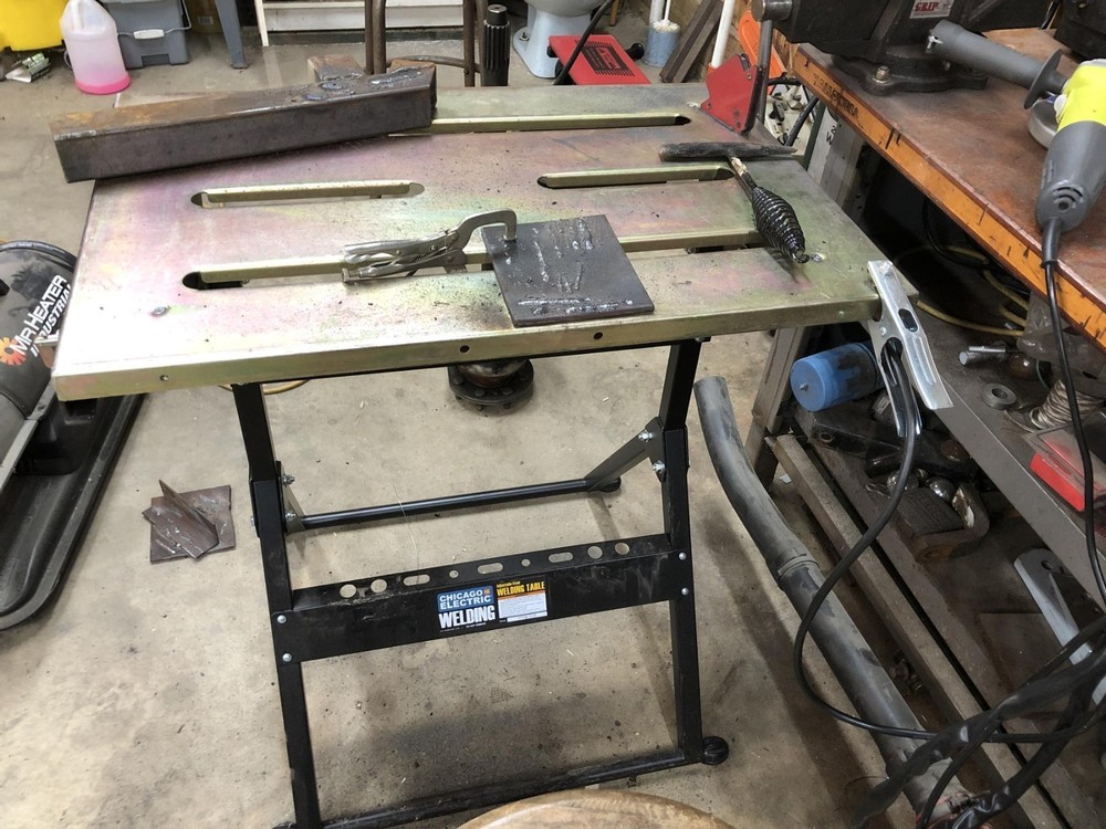 Adjustable Steel Welding Table- Flameproof Surface for Welding Parts & Component