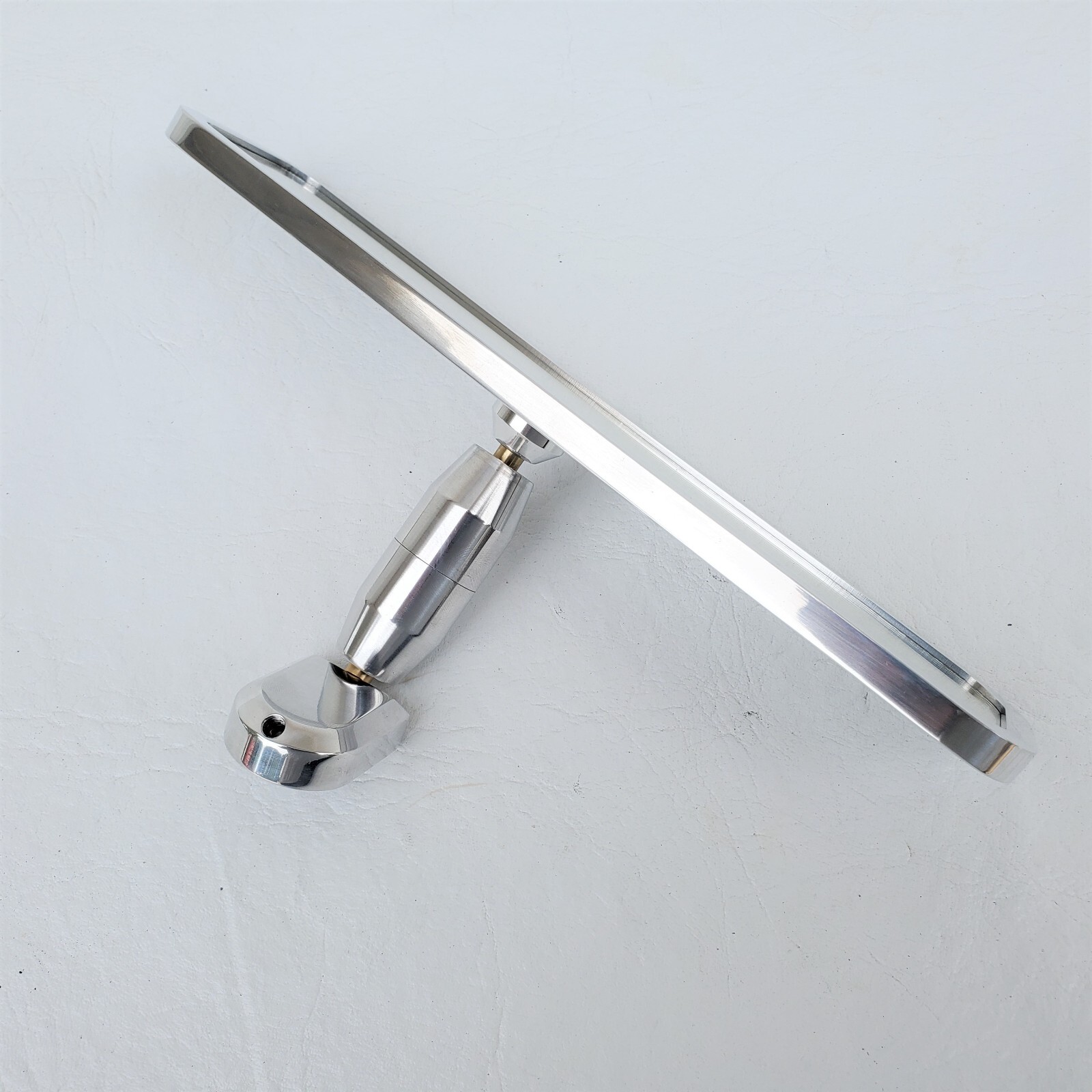 Polished Billet Aluminum Rear View Mirror Ball Milled Chevy Ford Universal 9-1/4