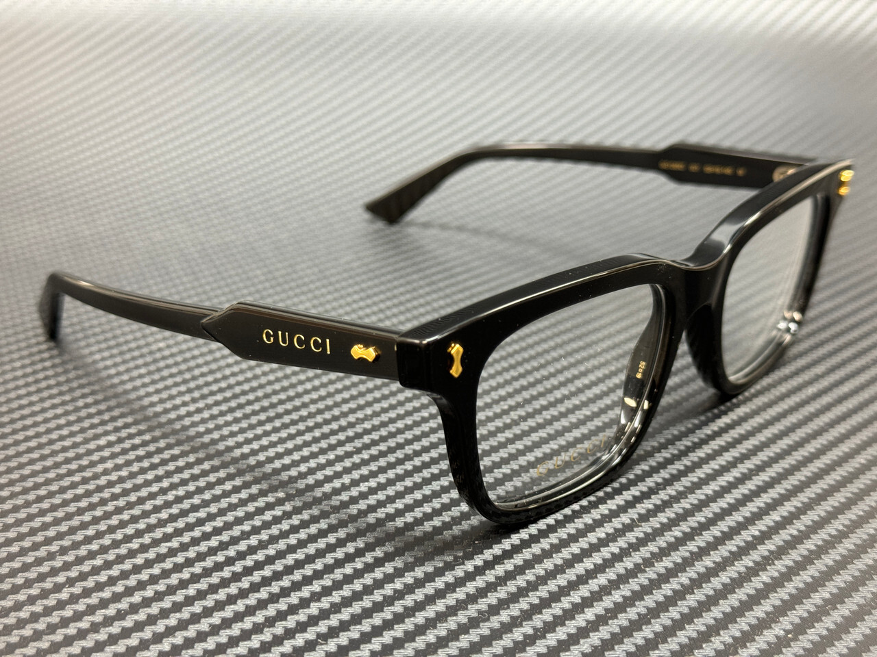 GUCCI GG1265O 001 Black Men's 52 mm Medium Eyeglasses