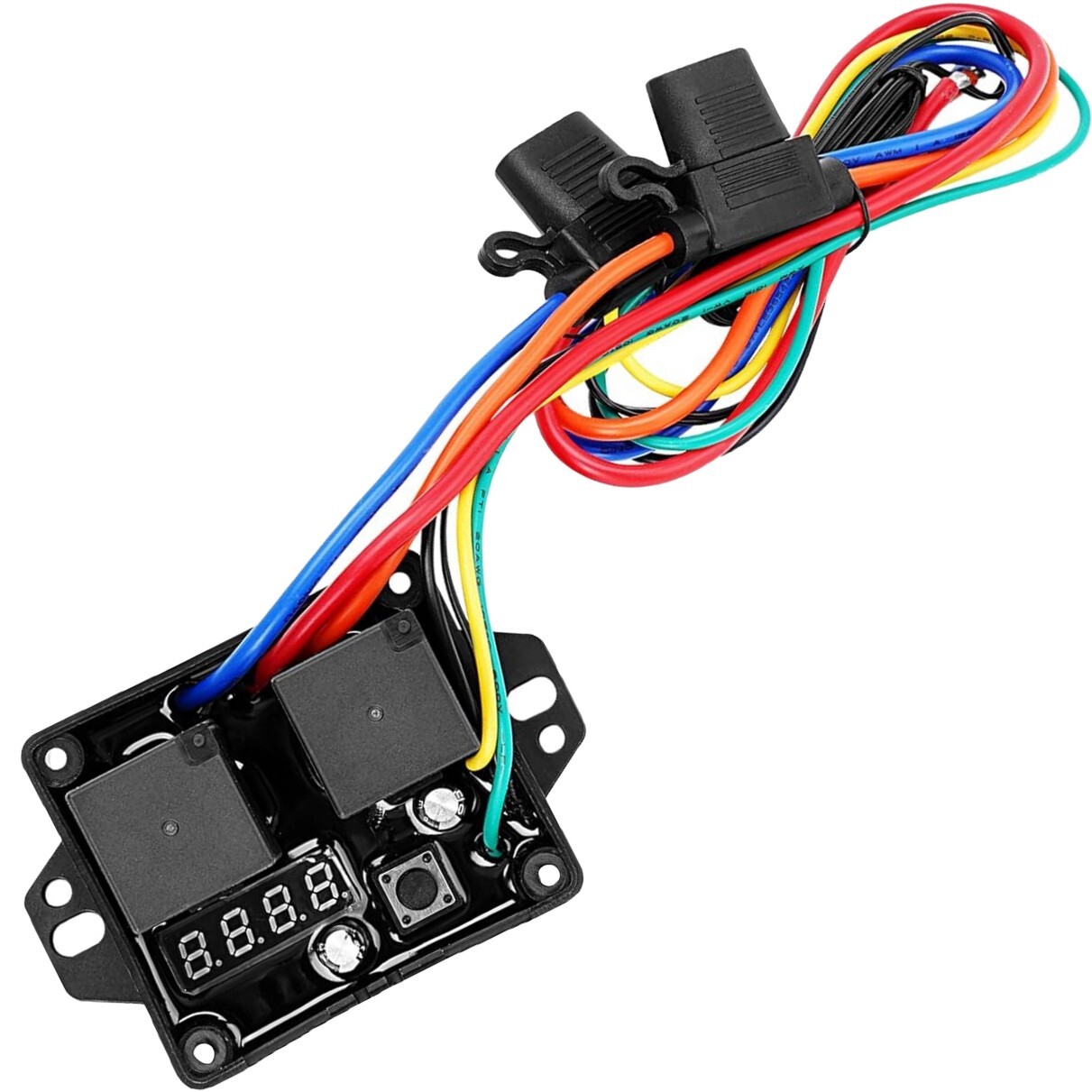 DIGITAL ADJUSTABLE THERMOSTAT DUAL ELECTRIC FAN 1/8" NPT TEMPERATURE SWITCH KIT