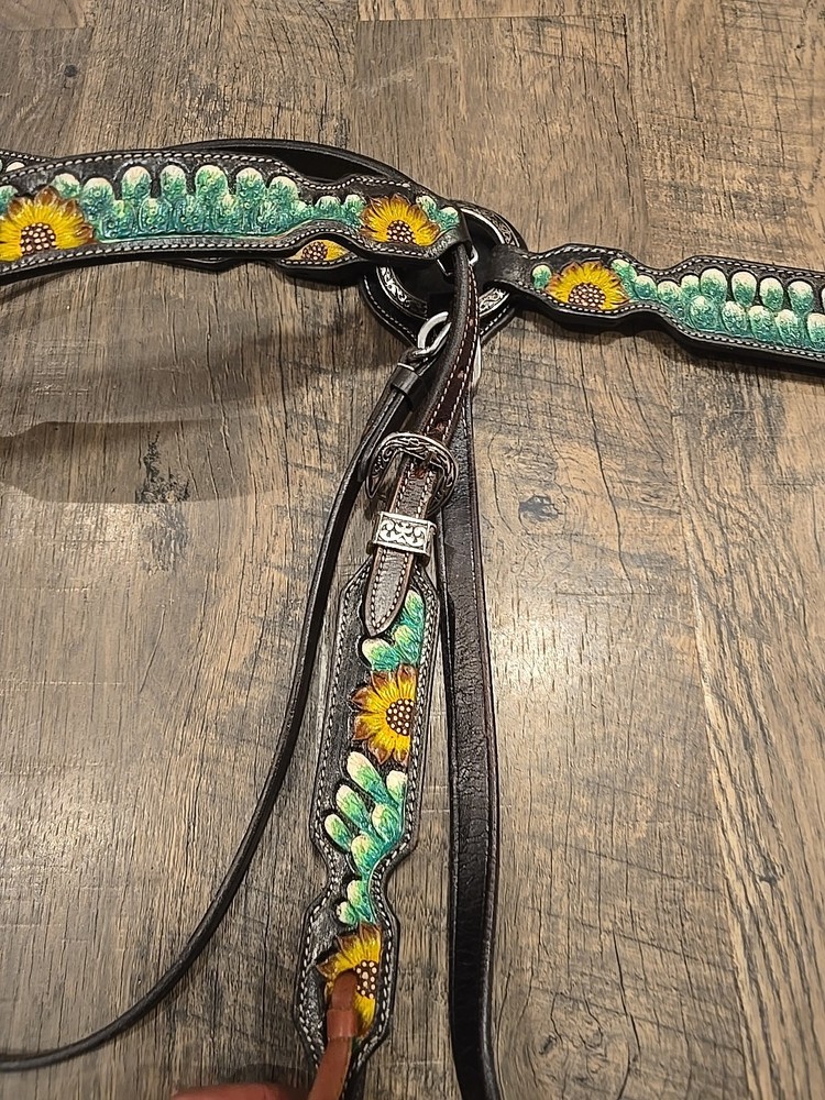 western headstall breastcollar set Cob