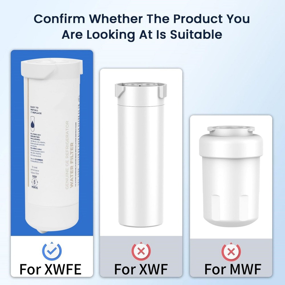 For GE XWFE Water Filter Refrigerator Replacement Without Chip Cysts Reduction