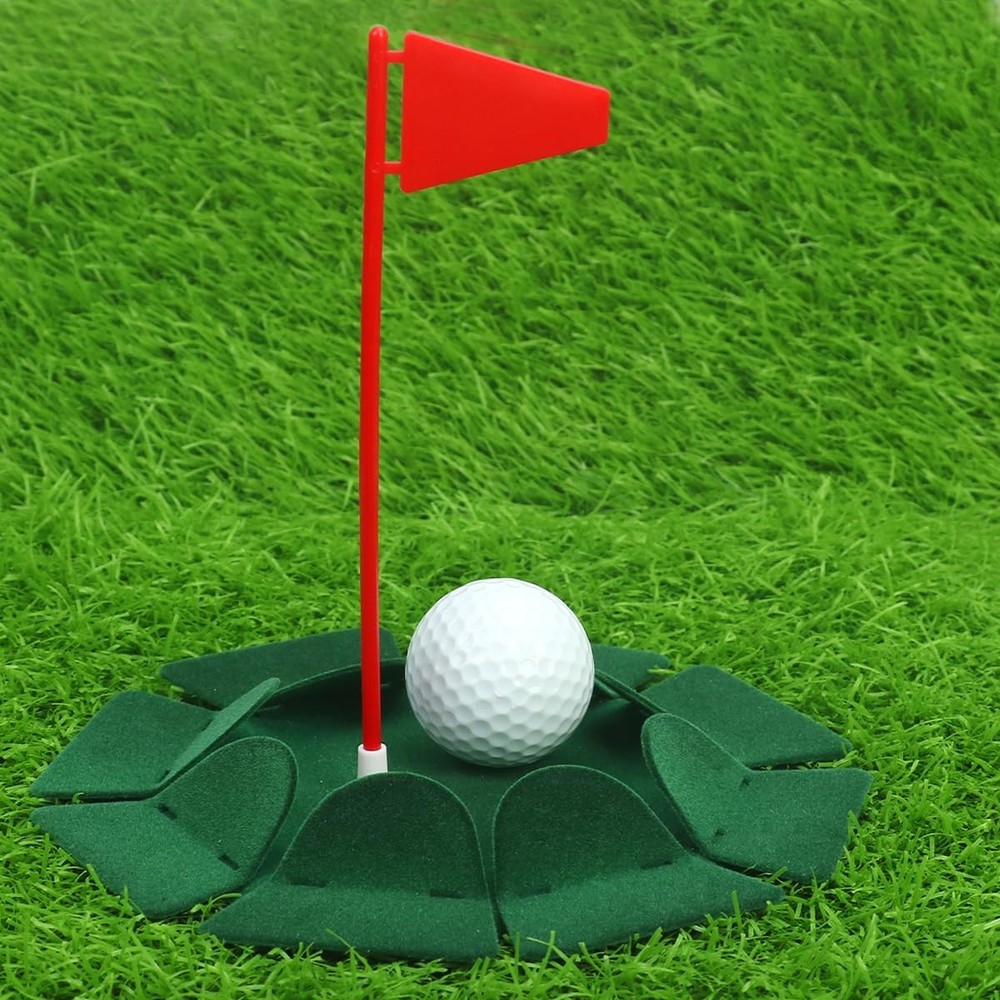 2 PCS All-Direction Golf Putting Cup Golf Practice Hole Cup Surface Flocking ...