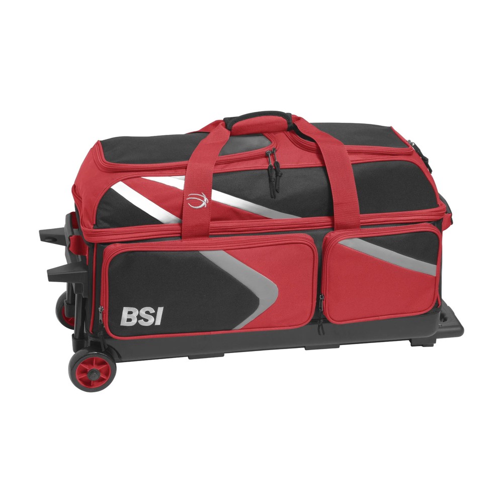BSI Dash Triple Roller Bowling Bag, Smooth-Rolling League Carry