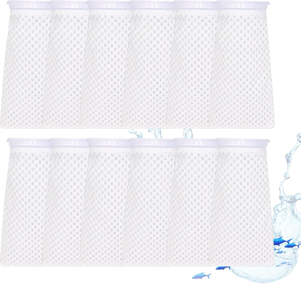 12 Pack 4 Inch Filter Sock, 150 Micron, Ring Honeycomb Filter Socks, Filter Sock
