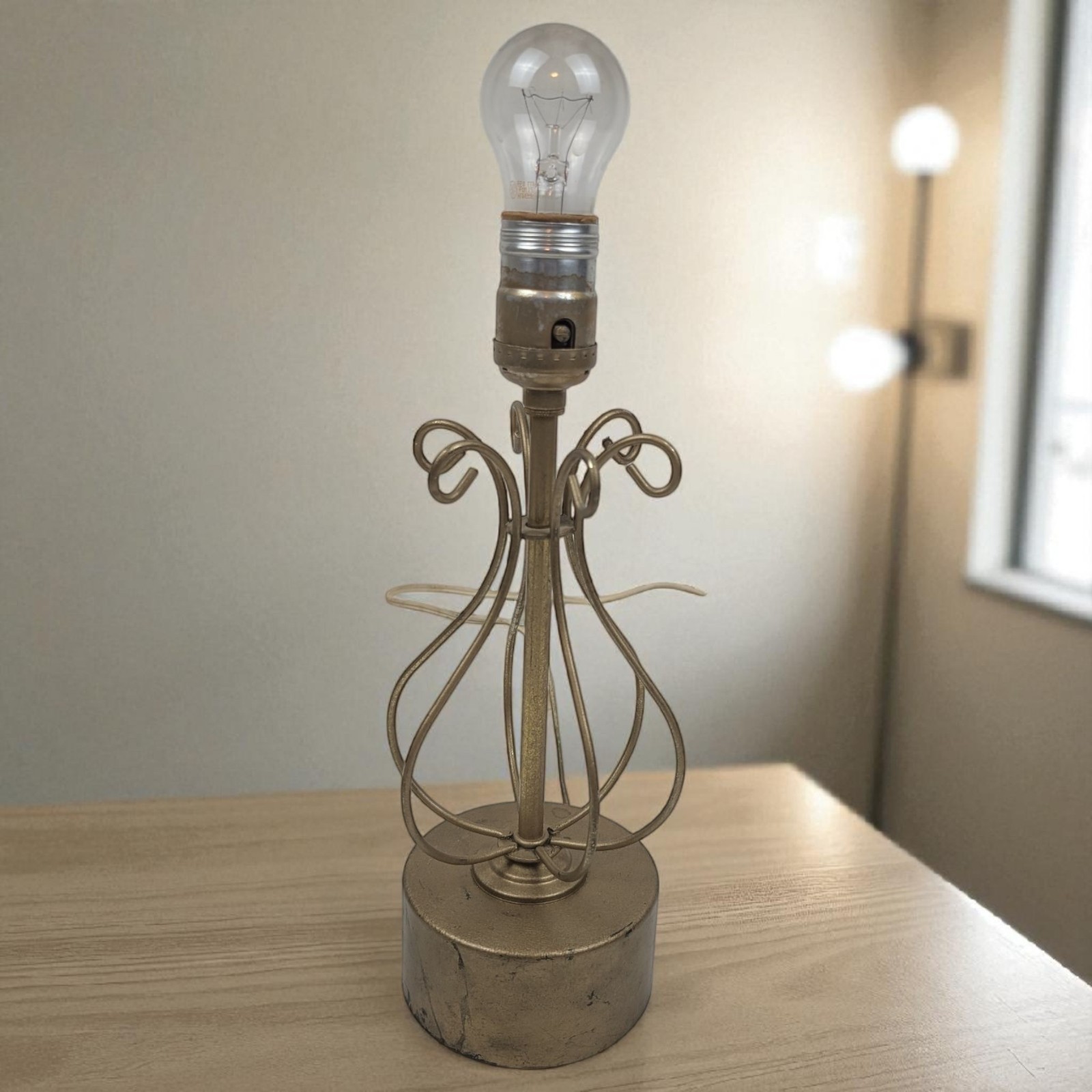 Vtg 60s MCM Atomic Design Desk / Table Lamp - Tested Working